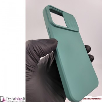 Švelnus guminis dėklas su kameros apsauga - žalias (Apple Iphone 14 Pro Max) Švelnus guminis dėklas su kameros apsauga - žalias (Apple Iphone 14 Pro Max)